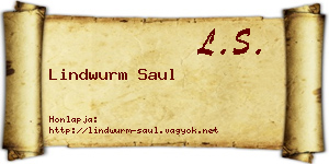 Lindwurm Saul névjegykártya